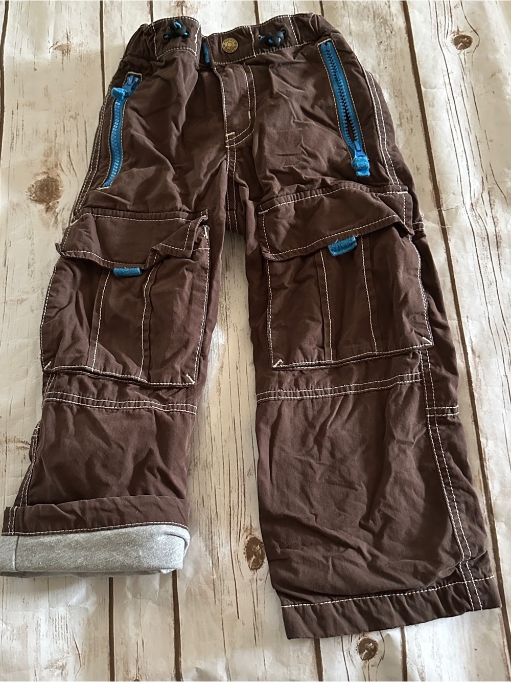 Mini Boden brown cargo pants